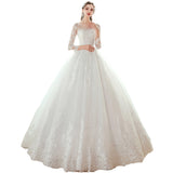 Korean Wedding Dress 2026 New Bridal Collar Long-Sleeved Super Fairy Dream Dress Light Princess Dress Spring HZ0517