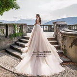 Wedding White Deep V Sexy Bride Banquet Tour 2026 New Fashion Atmosphere Self-Making HZ0517