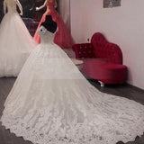 Wedding Dress 2025 New Autumn And Winter Dress Large-Size Shoulder Poncho Yarn Skirt Tail Wedding Dress HZ0517