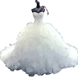 Wedding Dress 2026 New Breast-Wearing Sexy Hottie Large Size Bridal Wedding Dress Princess Ponbo Skirt HZ0517