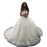One-Word Shoulder Temperament Wedding Dress Dress 2026 New Shoulder Lace Dress Dress Wedding Dress HZ0517