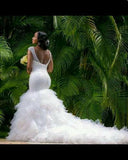 Fishtail Wedding Dress 2026 Summer New Large Size Show Thin White Wedding Dress Dress Women Overseas Warehouse HZ0517