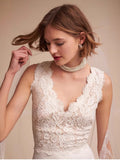 French Brao-Smear High-End Sensense White Fishtail Shoulder Lace Lace-Faced Light Wedding Dress Small Drag Tail Thin Simple New HZ0517