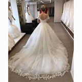 New 2026 White Tug Fishtail Lace V-Neck Shoulder Squint Mid-Rise Tuxedo Small Wedding Dress HZ0517