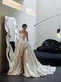 2026 New French Bride Simple Open Fork And Chest Densate Go Out Of The Yarn Small Master Yarn Small High Sense HZ0517
