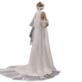 One-Word Shoulder Light Wedding Bridal Bridal Shoot Beautiful Dream Super Fairy Oogen Dress Senjie Tail Welcome Yarn HZ0517