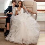 2026 New Wedding Dress Beach Dress Tug Tailed Back To Body-Repair Temperament Dress HZ0517