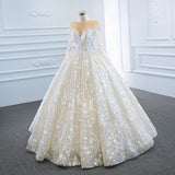 Wedding Dress 2026 New Bridal Super Fairy Dream Out Of The Long Sleeves Of The Fluffy Skirt Travel Photo Photo Wedding Dress HZ0517