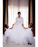 Wedding Dress 2026 Spring New Bride White Lace Ponsing Straight Hair HZ0517