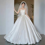 Brassing Densate Light Main Wedding Dress 2025 New Bridal High-Quality French Retro Dress Small Out Of The Yarn HZ0517
