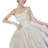 Brassing Densate Light Main Wedding Dress 2025 New Bridal High-Quality French Retro Dress Small Out Of The Yarn HZ0517