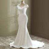Wedding Dress 2026 New Bridal Fishtail Thin Fashion Simple Large-Size Nest Trip Light Wedding Dress Spring HZ0517