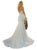 Slings Light Wedding Dress Linden Tail 2026 New White Dress Simple Travel Fishtail Korean Bride Go Out Yarn HZ0517