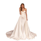 Wedding Dress New Denance Bracing Dress Detachable Tailed Wedding Elegant Temperament Queen Banquet Dress HZ0517