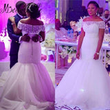2026 New Wedding Dress Bridal Fishtail Shoulder Lace Wedding Dress HZ0517