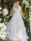Light Wedding Dress 2026 New Spring Sleeveless Bride Simple V. Collared Zidisen Is Super Fairy Princess Dream HZ0517