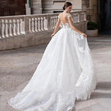 2026 New Dream Round Collar Showing Thin Fishtail Lace Wedding Dress White Bride Drag Two-Wearing Event HZ0517