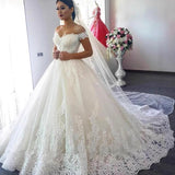 Wedding Dress 2026 New Word Shoulder Poncho Tau Dress Wedding Dress Entity Tail Wedding Dress HZ0517