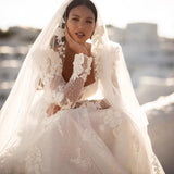 Temperament Wedding Dress French Sexy Tailing Heavy Industry Net Yarn Printing Bridal Main Yarn 2026 Summer New HZ0517