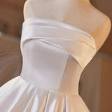 New Light Wedding Dress Bridal Temperament Engagement Dress Birthday Banquet Small White Brat Short Dress HZ0517