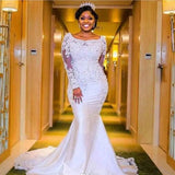 French One-Word Shoulder-To-Face Wedding Bride High-End Retro Lace Fishtail Go Out Yarn Super Fairy-Faced White Dress HZ0517