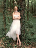 French Bra Light Wedding Dress Senior Sense Of The Yarn Dress Skirt Short On The Chest After The Long Lawn White Certificate HZ0517