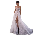 Film Studio Photo Theme Clothing New Photography Dress Light Yarn Couple Lace Seaside Fishtail Sling Wedding Dress HZ0517