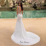 Wedding Dress Deep V-Neck 2026 New Long Tail Sexy Bare Back Fish Tail Thin Travel Shot HZ0517