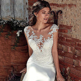 Wedding Dress 2026 New Sleeveless Fishtail Sexy Small Tail Slimming Thin Lace Photo Photo-Light Wedding Dress HZ0517