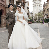 Light Wedding Bride 2026 New Marriage Out Of The Simple Temperament Travel To The Super Fairy Registration License Small Dress Woman HZ0517