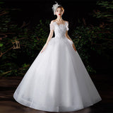 Light Wedding Dress 2025 New Bridal Temperament Of The Word French Super Fairy Dream Thin Pregnant Woman High-Waist Wedding Dress HZ0517
