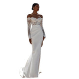 Light Wedding Dress Shoulder 2026 New Temperament Lace Go Out To Welcome The White Shaft Engagement Dress HZ0517