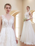 New Lace V-Neck Small Tail Light Wedding Dress 2026 New Simple Out-Door Yarn Simple Niche Outdoor Lawn HZ0517