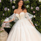 Bridal Wedding Dress 2026 New Women's Sexy Breast-Wearing Dress White Temperament Tail Wedding Dress HZ0517
