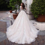 Perspective Light Wedding Dress 2026 New Bridal Thin Simple Lace Sexy Tour Small Tail Soft Yarn HZ0517