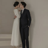 Scensine Light Wedding Dress Summer New Long-Sleeved Bridal Welcome Dress Sen Series Super Fairy Yarn HZ0517
