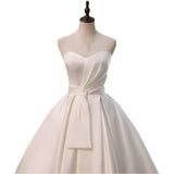 French-Style Densate Wedding Dress 2026 New Breast-Skinny Court Bride Wedding Dress Tug-Tailed Bow HZ0517