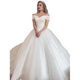 The New 2026 Long-Sleeved V-Neck Temperament White V-Neck Mid-Rise A-Shaped Wedding Dress Adult Short Wedding Dress Supply HZ0517