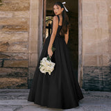 Wedding Dress 2026 New Fashion Fashion Showy Dress Elegant Solid Color Dress Dress Woman HZ0517