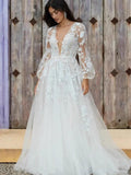 Wedding Dress 2026 New Sexy Lace Long-Sleeved Holiday Dress Dinner Dress HZ0517