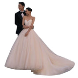 The New Studio Photo Theme Clothing Wedding Dress Photography Couple Seaside Chest Simple Big Drag Tail White Yarn HZ0517