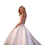 High-Waisted Pregnant Women's Light Wedding Dress 2026 New Bridal Densance High-End Simple Retro Tailing Dress French Yarn HZ0517