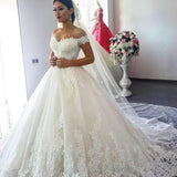 Wedding Dress 2026 New Word Shoulder Poncho Tau Dress Wedding Dress Entity Tail Wedding Dress HZ0517