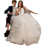 2026 New Wedding Dress Beach Dress Tug Tailed Back To Body-Repair Temperament Dress HZ0517
