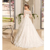 One-Word Shoulder Bra Wedding Dress 2026 New Banquet Photography Wedding Dress Fashion Temperament Wedding Dress HZ0517