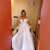 French White Breasted Light Wedding Dress Bride 2026 New Fascling Pearls Go Out To Greet The Engagement Dress Dress Woman HZ0517