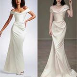 West Queen's Wedding Dress Temperament Design Sense Of Niche Wedding Yarn Shoulder French Densing Hepburn Style Dress Dress HZ0517