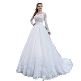 French Lace Wedding Dress 2026 Spring New Women's Simple Long-Sleeved Wedding Dress Dress Dress Dress Dress Dress Dress HZ0517