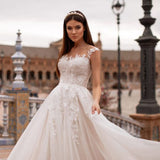 Wedding Dress 2026 New Princess Bride A Dress Dress Small Tail Perspective Bare Back Lace Woman HZ0517