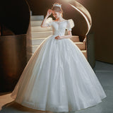 French Light Main Wedding Dress 2026 New Bridal Court Princess Style Small Wedding Dress Tail HZ0517